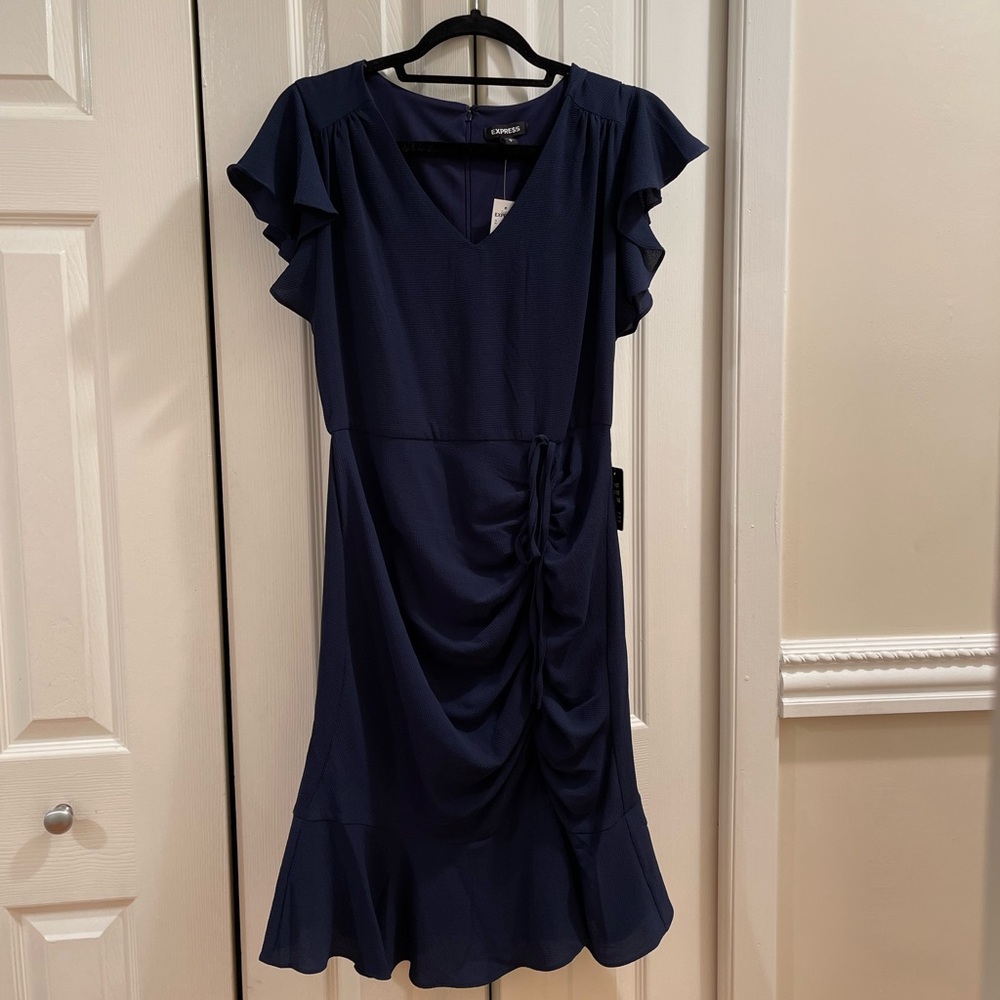 Express navy blue dress